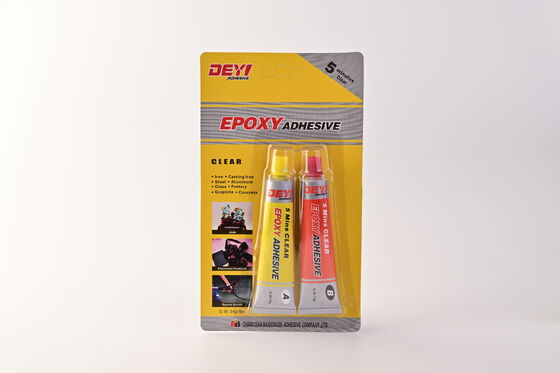 DEYI DY-E501 উচ্চ-শক্তি পরিষ্কার ইপোক্সি এবি আঠালো ---- ধাতু, প্লাস্টিক এবং সিরামিক প্রস্তুতকারকের জন্য ৫ মিনিটের দ্রুত নিরাময় আঠালো