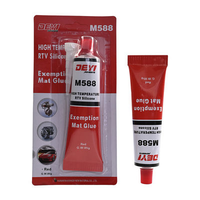 M588 উচ্চ তাপমাত্রা নিরপেক্ষ RTV গ্যাসকেট প্রস্তুতকারক শিল্প সীল জন্য লাল