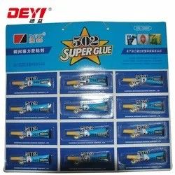12pcs 3g 502 সুপার আঠালো শিল্প শক্তি বিভিন্ন পৃষ্ঠের জন্য আঠালো