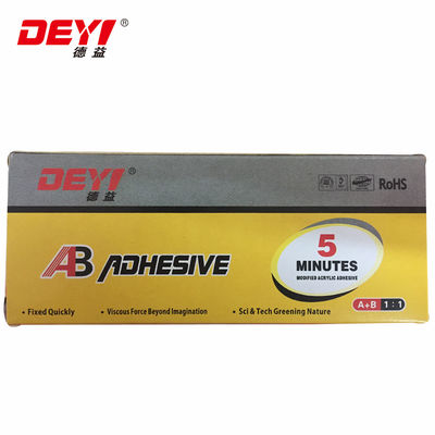 12 মাস গ্যারান্টি সময়কাল 20g 80g টিউব দ্রুত সেট ধাতু মেরামত জন্য এক্রাইলিক Ab আঠালো