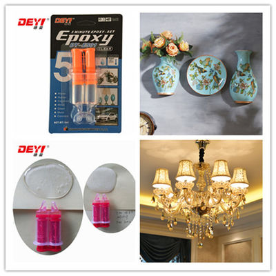 Two Component Epoxy Adhesive with 1:1 Mixing Ratio High Shear Strength and Water Resistant for Metals and Plastics