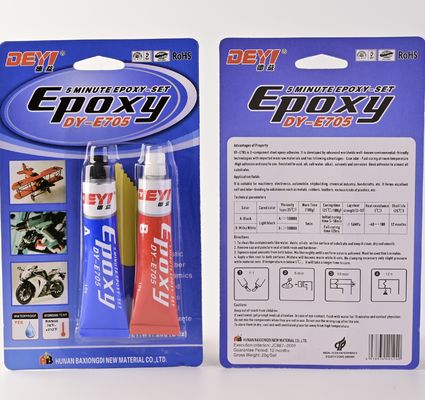 DEYI-E705 3 ঘন্টা নিরাময় সময় 5 কেজি উচ্চ তাপমাত্রা প্রতিরোধের কাঠামোগত ইপোক্সি আঠালো AB আঠালো