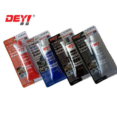 উচ্চ তাপমাত্রা প্রতিরোধের 24 ঘন্টা পূর্ণ নিরাময় সময় সহ গ্রে আরটিভি সিলিকন গ্যাসকেট মেকার