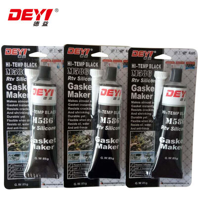 উচ্চ তাপমাত্রা 343°C (650F) সিলিকন সিল্যান্ট - ক্ষয় প্রতিরোধী RTV গ্যাসকেট মেকার, দ্রুত নিরাময় 15-20 মিনিট সহ
