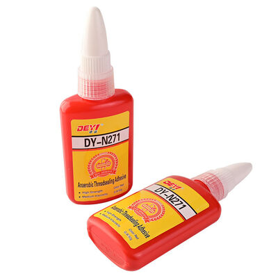 DEYI N271 লাল উচ্চ শক্তি স্ক্রু আঠালো অ্যানিনোবিক আঠালো থ্রেডলকার