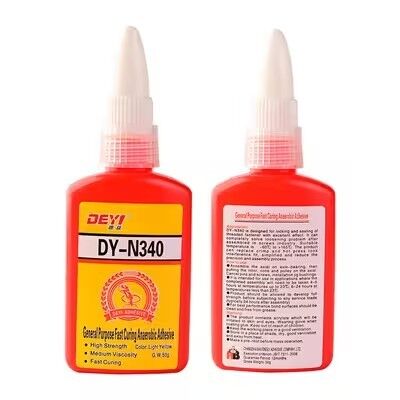 DEYI DY-N340 ফাস্ট কিউরিং থ্রেড লকিং আঠালো - মেটাল ফিটিং এবং প্লাগের জন্য মাঝারি সান্দ্রতা সিলেন্ট আঠালো