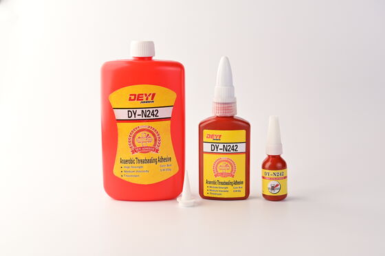 DEYI DY-N242 ব্লু মিডিয়াম স্ট্রেংথ থ্রেডলকার - M6-M36 স্ক্রু লকিং এবং সিল করার জন্য অ্যানেরোবিক আঠালো