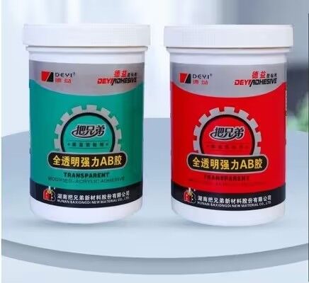 Crystal Clear Acrylic AB Adhesive Glue | High Strength PVC Bonding Glue for Plastic Repair