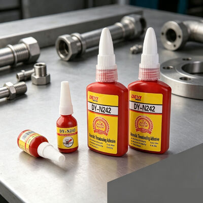 DY-N242 Red Threadlocker Anaerobic Adhesive High-Strength for sealing screws and nuts. Anti-rust, medium viscosity